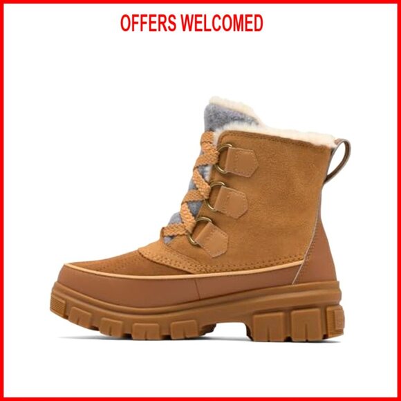 Waterproof Snow Boots with 200g Insulation, Faux Fur Collar, Women's Size - Picture 6 of 6